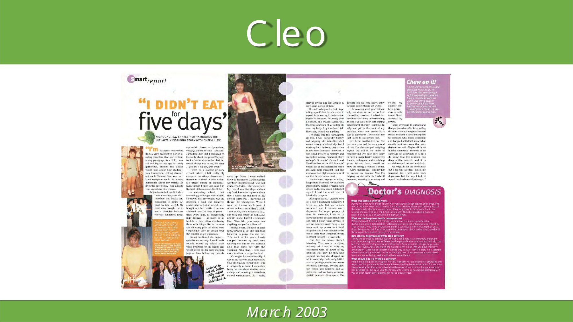 Cleo March 2003