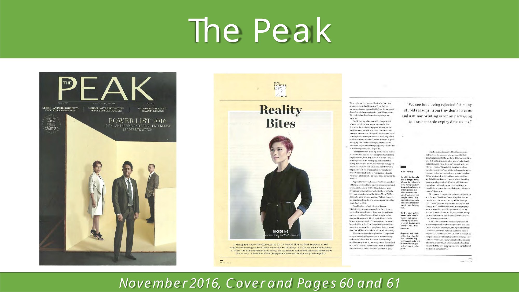 The Peak Power List 2016