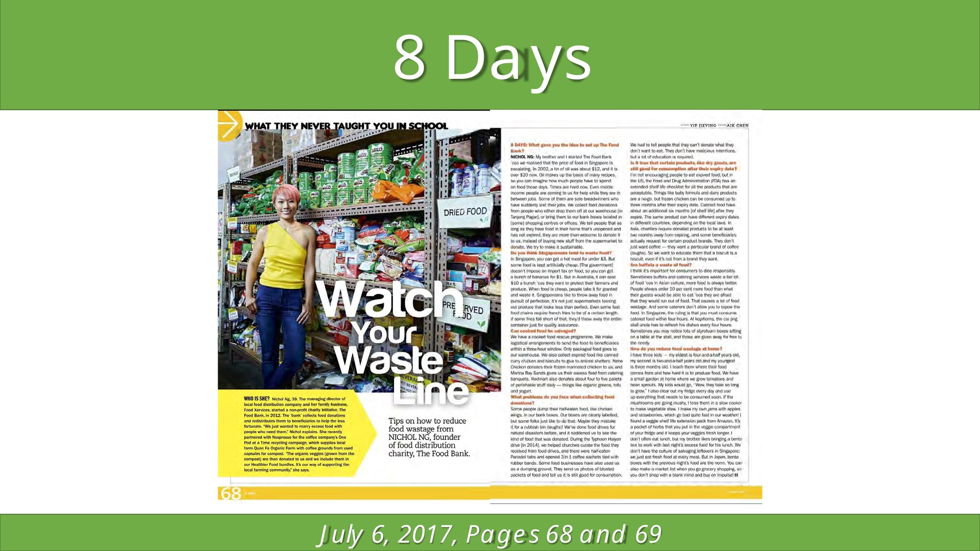 8 Days July 2017